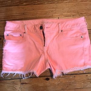 AE coral midi shorts